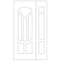 Векторный фасад #155 | DXF и CDR - 2D модель для лазерного и фрезерного станка с ЧПУ (CorelDraw, ArtCAM, AutoCAD и др.)