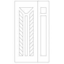 Векторный фасад #158 | DXF и CDR - 2D модель для лазерного и фрезерного станка с ЧПУ (CorelDraw, ArtCAM, AutoCAD и др.)