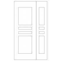 Векторный фасад #169 | DXF и CDR - 2D модель для лазерного и фрезерного станка с ЧПУ (CorelDraw, ArtCAM, AutoCAD и др.)