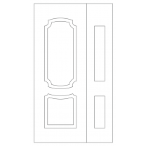 Векторный фасад #181 | DXF и CDR - 2D модель для лазерного и фрезерного станка с ЧПУ (CorelDraw, ArtCAM, AutoCAD и др.)