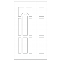 Векторный фасад #182 | DXF и CDR - 2D модель для лазерного и фрезерного станка с ЧПУ (CorelDraw, ArtCAM, AutoCAD и др.)