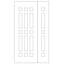 Векторный фасад #183 | DXF и CDR - 2D модель для лазерного и фрезерного станка с ЧПУ (CorelDraw, ArtCAM, AutoCAD и др.)
