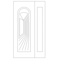 Векторный фасад #187 | DXF и CDR - 2D модель для лазерного и фрезерного станка с ЧПУ (CorelDraw, ArtCAM, AutoCAD и др.)
