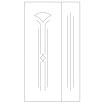Векторный фасад #188 | DXF и CDR - 2D модель для лазерного и фрезерного станка с ЧПУ (CorelDraw, ArtCAM, AutoCAD и др.)
