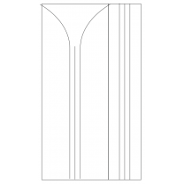 Векторный фасад #189 | DXF и CDR - 2D модель для лазерного и фрезерного станка с ЧПУ (CorelDraw, ArtCAM, AutoCAD и др.)
