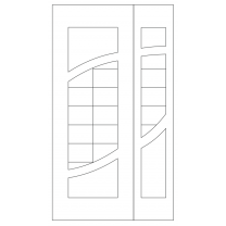 Векторный фасад #193 | DXF и CDR - 2D модель для лазерного и фрезерного станка с ЧПУ (CorelDraw, ArtCAM, AutoCAD и др.)