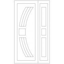 Векторный фасад #200 | DXF и CDR - 2D модель для лазерного и фрезерного станка с ЧПУ (CorelDraw, ArtCAM, AutoCAD и др.)