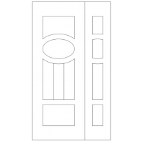 Векторный фасад #203 | DXF и CDR - 2D модель для лазерного и фрезерного станка с ЧПУ (CorelDraw, ArtCAM, AutoCAD и др.)