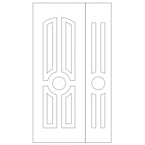 Векторный фасад #204 | DXF и CDR - 2D модель для лазерного и фрезерного станка с ЧПУ (CorelDraw, ArtCAM, AutoCAD и др.)