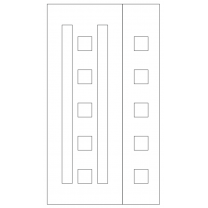 Векторный фасад #205 | DXF и CDR - 2D модель для лазерного и фрезерного станка с ЧПУ (CorelDraw, ArtCAM, AutoCAD и др.)