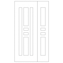 Векторный фасад #206 | DXF и CDR - 2D модель для лазерного и фрезерного станка с ЧПУ (CorelDraw, ArtCAM, AutoCAD и др.)