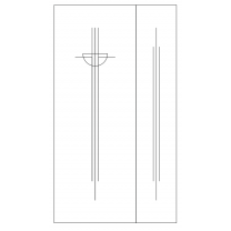 Векторный фасад #215 | DXF и CDR - 2D модель для лазерного и фрезерного станка с ЧПУ (CorelDraw, ArtCAM, AutoCAD и др.)