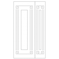 Векторный фасад #216 | DXF и CDR - 2D модель для лазерного и фрезерного станка с ЧПУ (CorelDraw, ArtCAM, AutoCAD и др.)