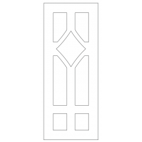 Векторный фасад #22 | DXF и CDR - 2D модель для лазерного и фрезерного станка с ЧПУ (CorelDraw, ArtCAM, AutoCAD и др.)