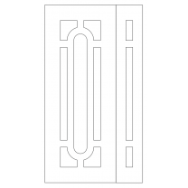 Векторный фасад #220 | DXF и CDR - 2D модель для лазерного и фрезерного станка с ЧПУ (CorelDraw, ArtCAM, AutoCAD и др.)