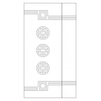 Векторный фасад #223 | DXF и CDR - 2D модель для лазерного и фрезерного станка с ЧПУ (CorelDraw, ArtCAM, AutoCAD и др.)