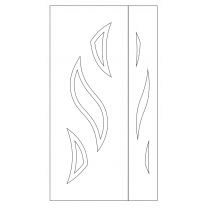 Векторный фасад #224 | DXF и CDR - 2D модель для лазерного и фрезерного станка с ЧПУ (CorelDraw, ArtCAM, AutoCAD и др.)