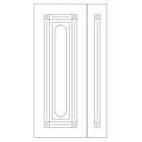 Векторный фасад #225 | DXF и CDR - 2D модель для лазерного и фрезерного станка с ЧПУ (CorelDraw, ArtCAM, AutoCAD и др.)