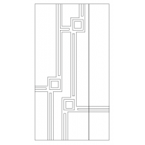 Векторный фасад #227 | DXF и CDR - 2D модель для лазерного и фрезерного станка с ЧПУ (CorelDraw, ArtCAM, AutoCAD и др.)