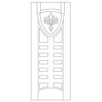 Векторный фасад #231 | DXF и CDR - 2D модель для лазерного и фрезерного станка с ЧПУ (CorelDraw, ArtCAM, AutoCAD и др.)