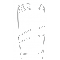 Векторный фасад #236 | DXF и CDR - 2D модель для лазерного и фрезерного станка с ЧПУ (CorelDraw, ArtCAM, AutoCAD и др.)