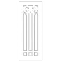 Векторный фасад #32 | DXF и CDR - 2D модель для лазерного и фрезерного станка с ЧПУ (CorelDraw, ArtCAM, AutoCAD и др.)