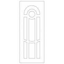 Векторный фасад #34 | DXF и CDR - 2D модель для лазерного и фрезерного станка с ЧПУ (CorelDraw, ArtCAM, AutoCAD и др.)