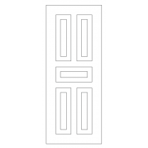 Векторный фасад #74 | DXF и CDR - 2D модель для лазерного и фрезерного станка с ЧПУ (CorelDraw, ArtCAM, AutoCAD и др.)