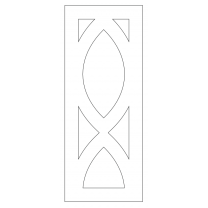 Векторный фасад #81 | DXF и CDR - 2D модель для лазерного и фрезерного станка с ЧПУ (CorelDraw, ArtCAM, AutoCAD и др.)