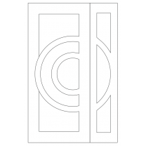 Векторный фасад #86 | DXF и CDR - 2D модель для лазерного и фрезерного станка с ЧПУ (CorelDraw, ArtCAM, AutoCAD и др.)