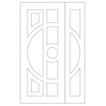 Векторный фасад #88 | DXF и CDR - 2D модель для лазерного и фрезерного станка с ЧПУ (CorelDraw, ArtCAM, AutoCAD и др.)