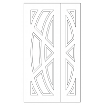 Векторный фасад #92 | DXF и CDR - 2D модель для лазерного и фрезерного станка с ЧПУ (CorelDraw, ArtCAM, AutoCAD и др.)