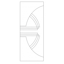 Векторный фасад #93 | DXF и CDR - 2D модель для лазерного и фрезерного станка с ЧПУ (CorelDraw, ArtCAM, AutoCAD и др.)