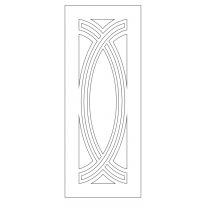 Векторный фасад #99 | DXF и CDR - 2D модель для лазерного и фрезерного станка с ЧПУ (CorelDraw, ArtCAM, AutoCAD и др.)