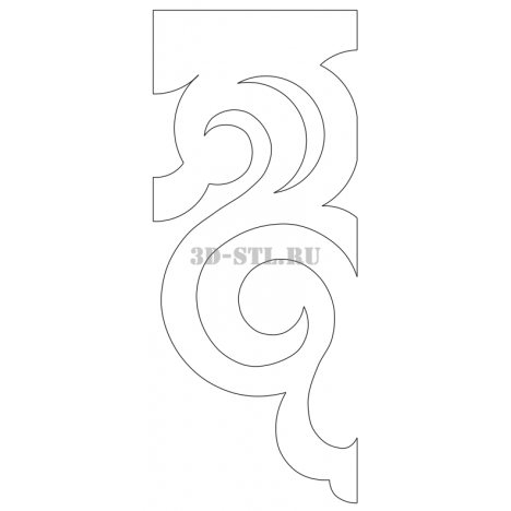 House carving 80 | DXF and CDR - vector file for laser and CNC milling machines (CorelDraw, ArtCAM, AutoCAD, etc.)