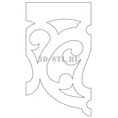 House carving 40 | DXF and CDR - vector file for laser and CNC milling machines (CorelDraw, ArtCAM, AutoCAD, etc.)