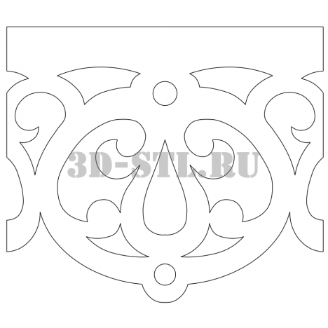 House carving 41 | DXF and CDR - vector file for laser and CNC milling machines (CorelDraw, ArtCAM, AutoCAD, etc.)