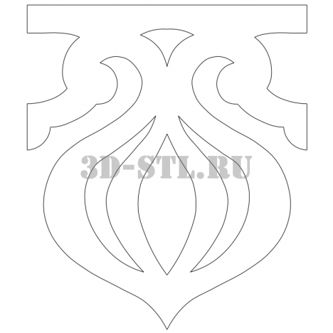 House Carving 71 | DXF and CDR - vector files for laser and CNC milling machines (CorelDraw, ArtCAM, AutoCAD, etc.)