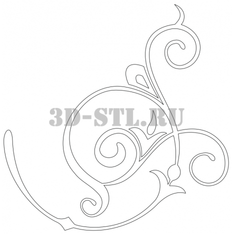 House Carving 21 | DXF and CDR - vector files for laser and CNC milling machines (CorelDraw, ArtCAM, AutoCAD, etc.)