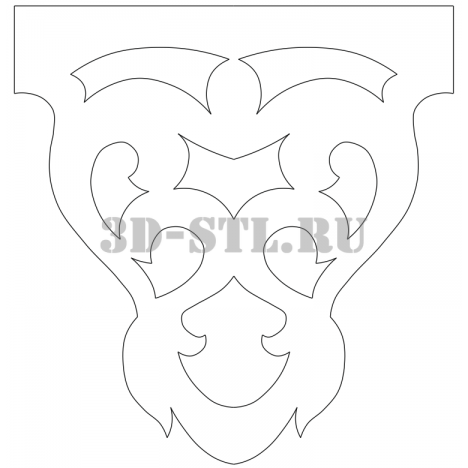 House carving 51 | DXF and CDR - vector file for laser and CNC milling machines (CorelDraw, ArtCAM, AutoCAD, etc.)