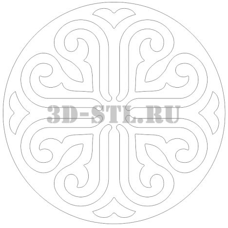 House carving 212 | DXF and CDR - vector file for laser and CNC milling machines (CorelDraw, ArtCAM, AutoCAD, etc.)