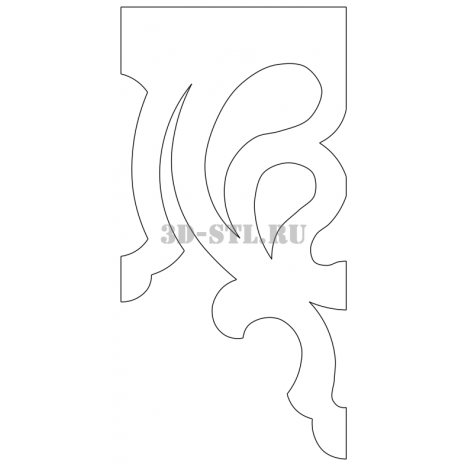 House carving 52 | DXF and CDR - vector file for laser and CNC milling machines (CorelDraw, ArtCAM, AutoCAD, etc.)