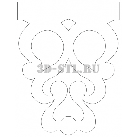 House carving 83 | DXF and CDR - vector file for laser and CNC milling machines (CorelDraw, ArtCAM, AutoCAD, etc.)