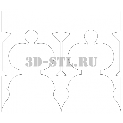 House Carving 143 | DXF and CDR - vector files for laser and CNC milling machines (CorelDraw, ArtCAM, AutoCAD, etc.)