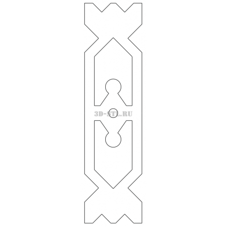 House Carving 3 | DXF and CDR - vector files for laser and CNC milling machines (CorelDraw, ArtCAM, AutoCAD, etc.)