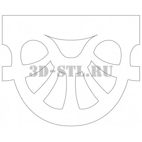 House carving 43 | DXF and CDR - vector file for laser and CNC milling machines (CorelDraw, ArtCAM, AutoCAD, etc.)