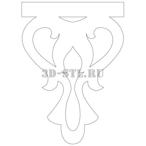 House carving 63 | DXF and CDR - vector file for laser and CNC milling machines (CorelDraw, ArtCAM, AutoCAD, etc.)