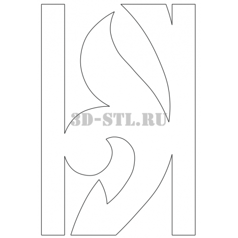 House carving 134 | DXF and CDR - vector file for laser and CNC milling machines (CorelDraw, ArtCAM, AutoCAD, etc.)