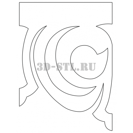 House carving 54 | DXF and CDR - vector file for laser and CNC milling machines (CorelDraw, ArtCAM, AutoCAD, etc.)