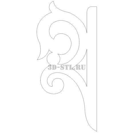 House carving 124 | DXF and CDR - vector file for laser and CNC milling machines (CorelDraw, ArtCAM, AutoCAD, etc.)
